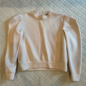 Hunter Bell Cream Puff Sleeve Sweatshirt